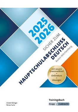 Sicher zum Hauptschulabschluss Deutsch Baden-Württemberg 2025 und 2026