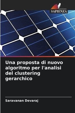 Una proposta di nuovo algoritmo per l'analisi del clustering gerarchico