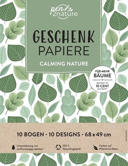 Geschenkpapier-Buch Calming Nature | 100% Recyclingpapuer