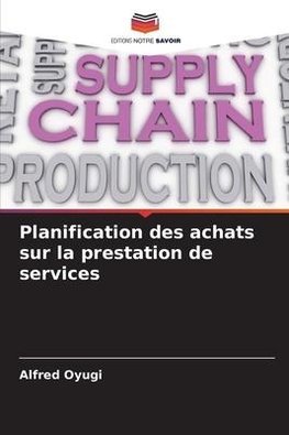 Planification des achats sur la prestation de services