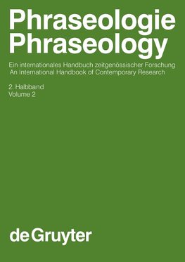 Phraseologie / Phraseology. Volume 2