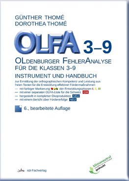 OLFA 3-9: Oldenburger Fehleranalyse für die Klassen 3-9