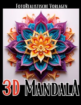 3D Mandala Malbuch ¿Black & White¿