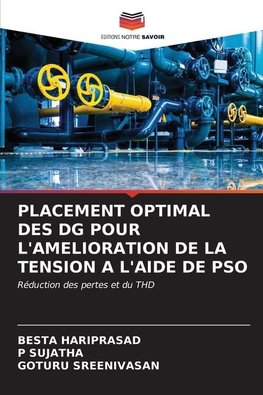 PLACEMENT OPTIMAL DES DG POUR L'AMELIORATION DE LA TENSION A L'AIDE DE PSO