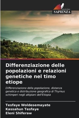 Differenziazione delle popolazioni e relazioni genetiche nel timo etiope