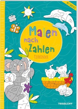 Malen nach Zahlen. Tierkinder