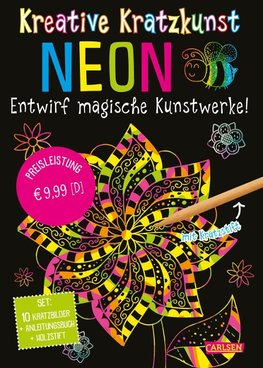 Kratzbilder für Kinder: Kreative Kratzkunst: Neon