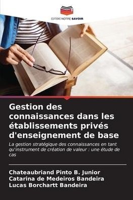 Gestion des connaissances dans les établissements privés d'enseignement de base