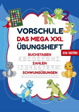 Vorschule Übungsheft - MEGA  XXL für Jungen