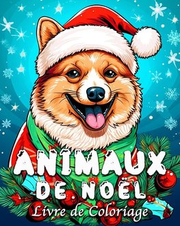 Animaux de Noël Livre de Coloriage