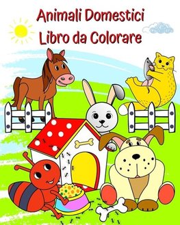 Animali Domestici Libro da Colorare