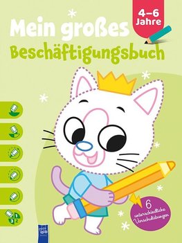 Mein großes Beschäftigungsbuch 4-6 Jahre (Cover Katze)