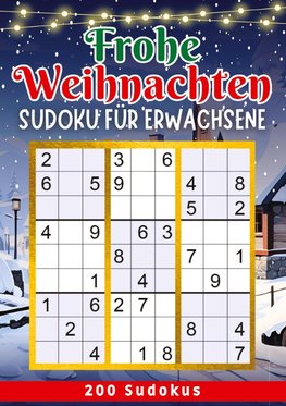 Frohe Weihnachten - Sudoku Rätselbuch für erwachsene | Weihnachtsgeschenk