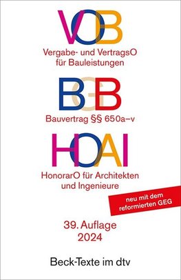 VOB / BGB  / HOAI