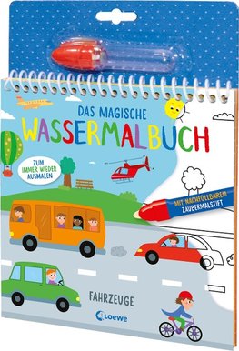 Das magische Wassermalbuch - Fahrzeuge