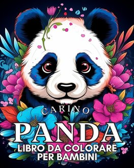 Libro da Colorare di Panda Carino per Bambini