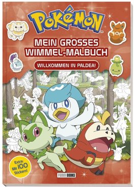 Pokémon: Mein großes Wimmel-Malbuch - Willkommen in Paldea!