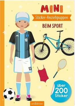 Mini-Sticker-Anziehpuppen - Beim Sport