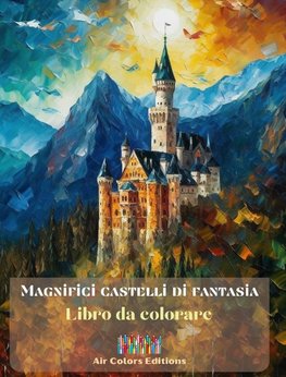 Magnifici castelli di fantasia - Libro da colorare - Imponenti castelli da colorare e in cui fuggire