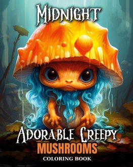 Midnight Adorable Creepy Mushrooms