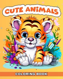 Cute Animals Coloring Book