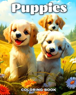 Puppies Coloring Book