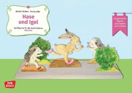 Hase und Igel. Erzählschienen-Figurenset