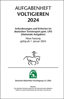 Aufgabenheft - Voltigieren 2024