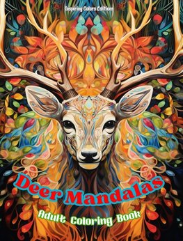 Deer Mandalas | Adult Coloring Book | Anti-Stress and Relaxing Mandalas to Promote Creativity