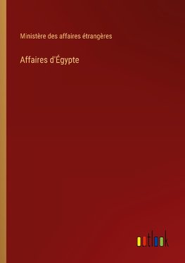 Affaires d'Égypte