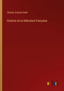 Histoire de la littérature française