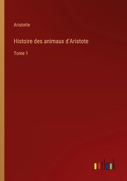 Histoire des animaux d'Aristote