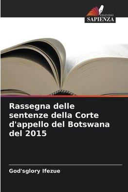 Rassegna delle sentenze della Corte d'appello del Botswana del 2015