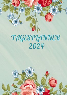 Tagesplaner 2024: 12 Monate A4 von Januar bis Dezember, ideales Geschenk für Freunde, Kinder und Erwachsene, Männer und Frauen