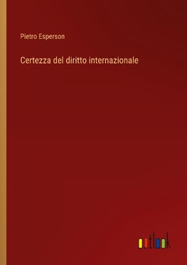 Certezza del diritto internazionale