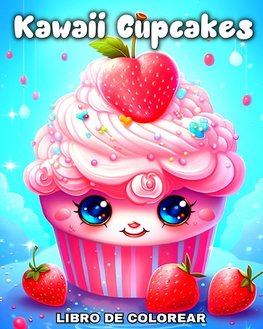 Kawaii Cupcakes Libro de Colorear