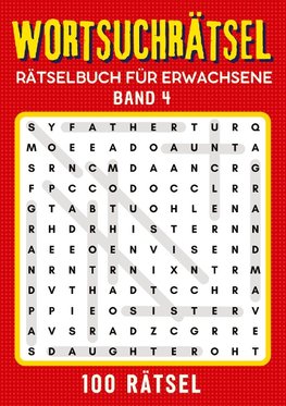 Wortsuchrätsel Rätselbuch für erwachsene - Band 4