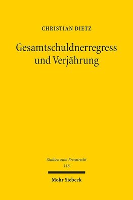 Gesamtschuldnerregress und Verjährung