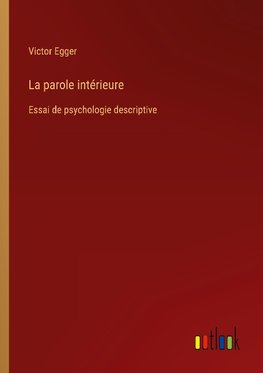 La parole intérieure