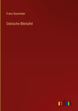 Oskische Bleitafel