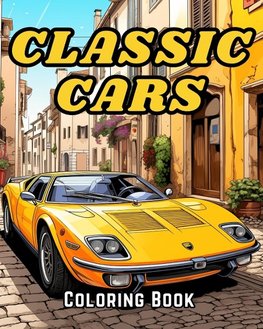 Classic Cars Coloring Book