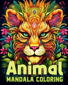 Animal Mandala Coloring Book For Adults