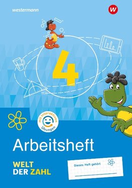 Welt der Zahl 4. Arbeitsheft mit interaktiven Übungen. Allgemeine Ausgabe