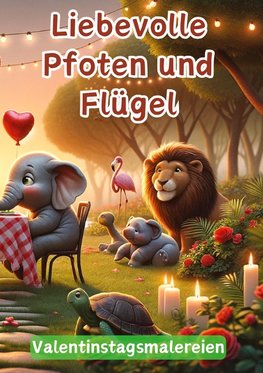 Liebevolle Pfoten und Flügel