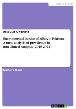 Environmental burden of MRSA in Pakistan. A meta-analysis of prevalence in non-clinical samples (2016-2022)