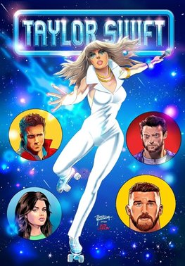 Female Force Taylor Swift Dazzler Homage Variant with Travis Kelce