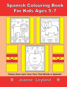 Spanish Colouring Book For Kids Ages 5-7