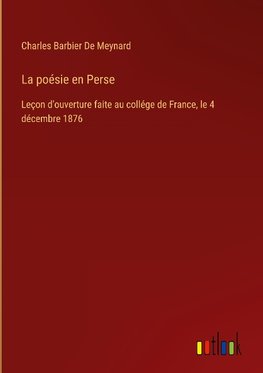 La poésie en Perse