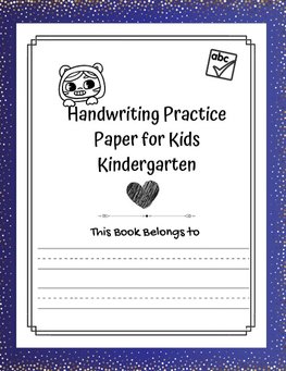 Handwriting Practice Paper for kids Kindergarten