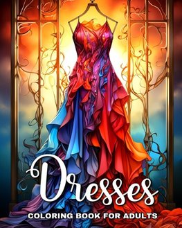 Dresses Coloring Book for Adults